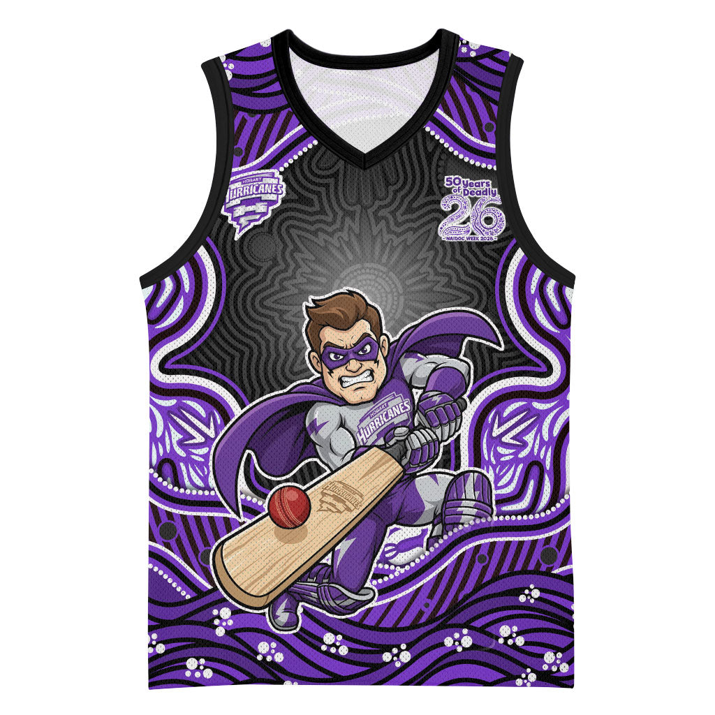 Hobart Hurricanes NAIDOC Week 2026 Basketball Jersey Aboriginal Indigenous - 50 Years of Deadly