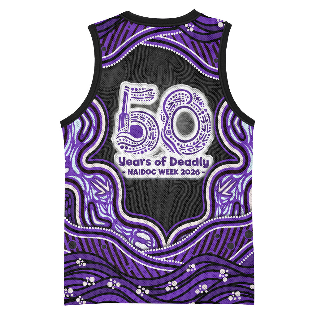 Hobart Hurricanes NAIDOC Week 2026 Basketball Jersey Aboriginal Indigenous - 50 Years of Deadly