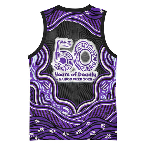 Hobart Hurricanes NAIDOC Week 2026 Basketball Jersey Aboriginal Indigenous - 50 Years of Deadly
