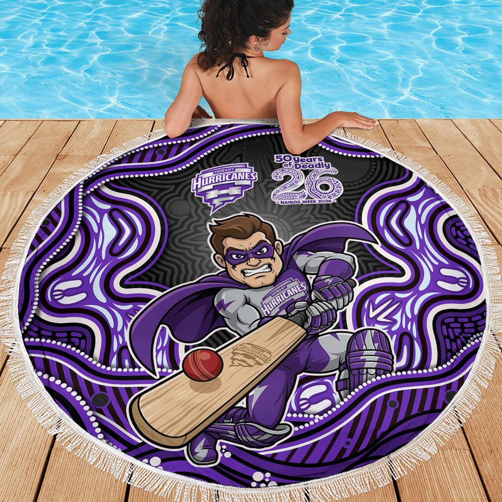 Hobart Hurricanes NAIDOC Week 2026 Beach Blanket Aboriginal Indigenous - 50 Years of Deadly