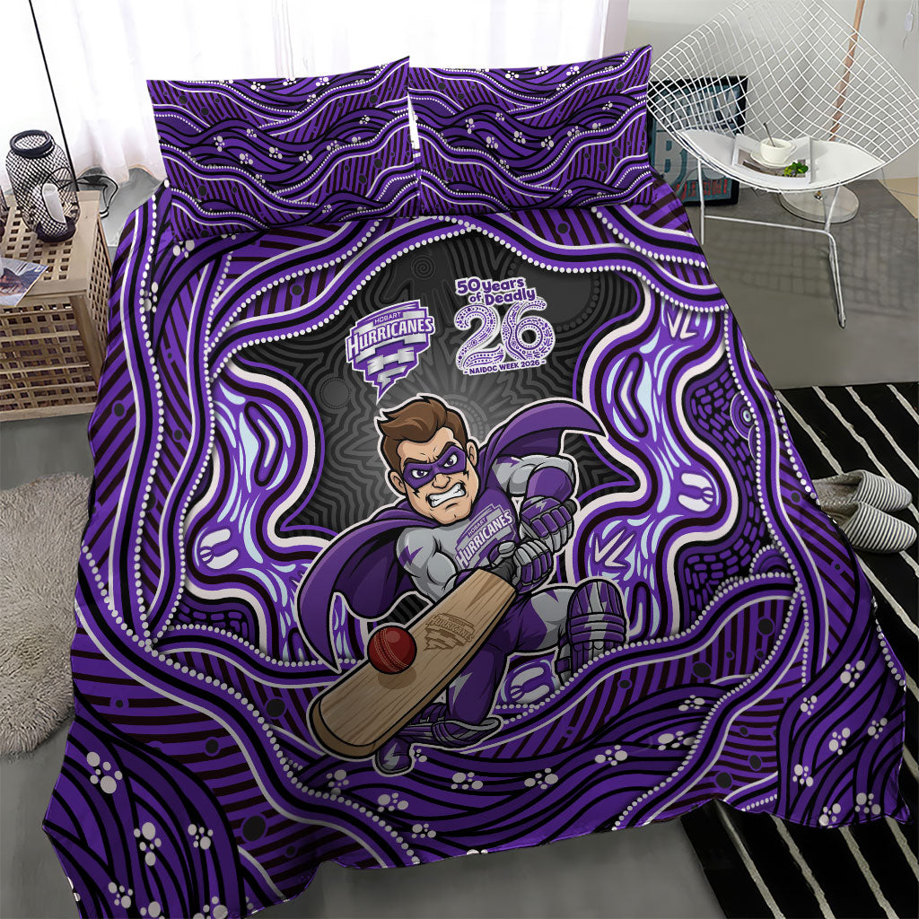 Hobart Hurricanes NAIDOC Week 2026 Bedding Set Aboriginal Indigenous - 50 Years of Deadly