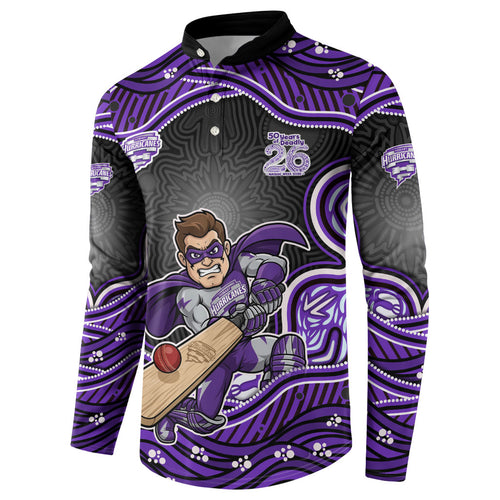 Hobart Hurricanes NAIDOC Week 2026 Button Sweatshirt Aboriginal Indigenous - 50 Years of Deadly