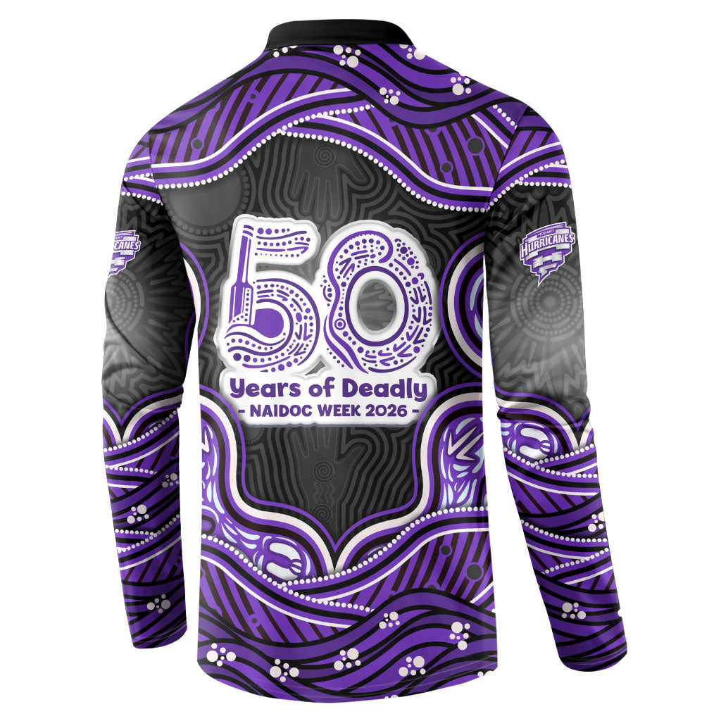 Hobart Hurricanes NAIDOC Week 2026 Button Sweatshirt Aboriginal Indigenous - 50 Years of Deadly