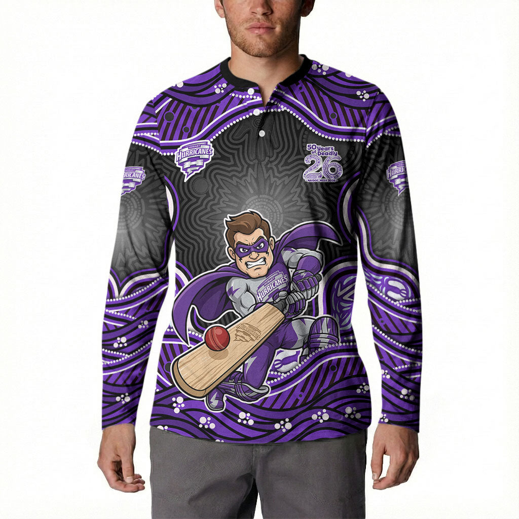 Hobart Hurricanes NAIDOC Week 2026 Button Sweatshirt Aboriginal Indigenous - 50 Years of Deadly