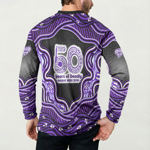 Hobart Hurricanes NAIDOC Week 2026 Button Sweatshirt Aboriginal Indigenous - 50 Years of Deadly