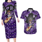 Hobart Hurricanes NAIDOC Week 2026 Couples Matching Long Sleeve Bodycon Dress and Hawaiian Shirt Aboriginal Indigenous - 50 Years of Deadly