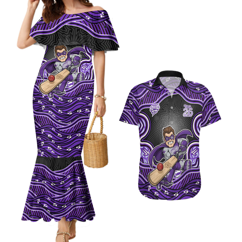Hobart Hurricanes NAIDOC Week 2026 Couples Matching Mermaid Dress and Hawaiian Shirt Aboriginal Indigenous - 50 Years of Deadly