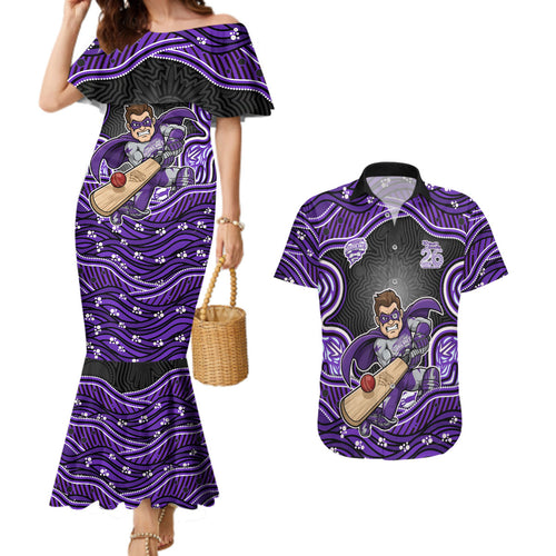 Hobart Hurricanes NAIDOC Week 2026 Couples Matching Mermaid Dress and Hawaiian Shirt Aboriginal Indigenous - 50 Years of Deadly