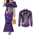 Hobart Hurricanes NAIDOC Week 2026 Couples Matching Mermaid Dress and Long Sleeve Button Shirt Aboriginal Indigenous - 50 Years of Deadly