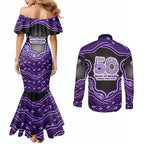 Hobart Hurricanes NAIDOC Week 2026 Couples Matching Mermaid Dress and Long Sleeve Button Shirt Aboriginal Indigenous - 50 Years of Deadly