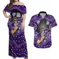Hobart Hurricanes NAIDOC Week 2026 Couples Matching Off Shoulder Maxi Dress and Hawaiian Shirt Aboriginal Indigenous - 50 Years of Deadly