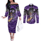 Hobart Hurricanes NAIDOC Week 2026 Couples Matching Off The Shoulder Long Sleeve Dress and Long Sleeve Button Shirt Aboriginal Indigenous - 50 Years of Deadly