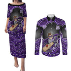 Hobart Hurricanes NAIDOC Week 2026 Couples Matching Puletasi and Long Sleeve Button Shirt Aboriginal Indigenous - 50 Years of Deadly