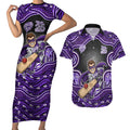 Hobart Hurricanes NAIDOC Week 2026 Couples Matching Short Sleeve Bodycon Dress and Hawaiian Shirt Aboriginal Indigenous - 50 Years of Deadly