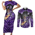 Hobart Hurricanes NAIDOC Week 2026 Couples Matching Short Sleeve Bodycon Dress and Long Sleeve Button Shirt Aboriginal Indigenous - 50 Years of Deadly