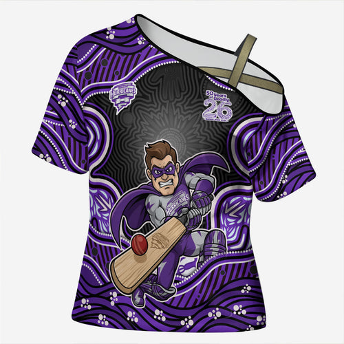 Hobart Hurricanes NAIDOC Week 2026 Cross Shoulder Shirt Aboriginal Indigenous - 50 Years of Deadly
