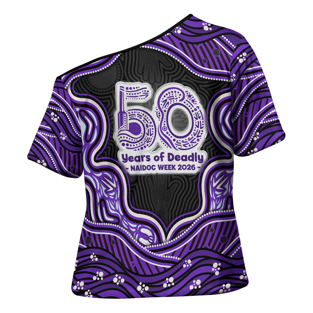 Hobart Hurricanes NAIDOC Week 2026 Cross Shoulder Shirt Aboriginal Indigenous - 50 Years of Deadly