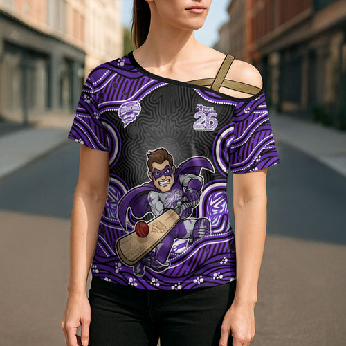 Hobart Hurricanes NAIDOC Week 2026 Cross Shoulder Shirt Aboriginal Indigenous - 50 Years of Deadly