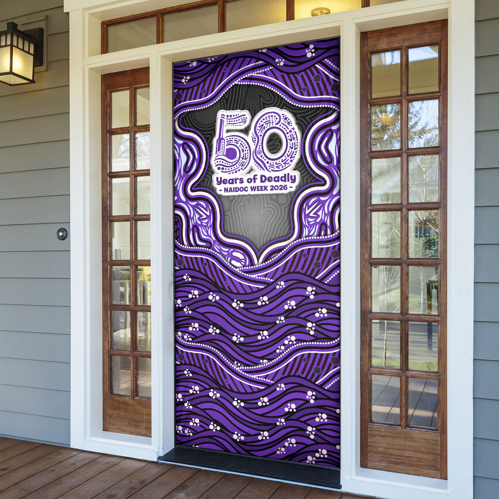 Hobart Hurricanes NAIDOC Week 2026 Door Cover Aboriginal Indigenous - 50 Years of Deadly