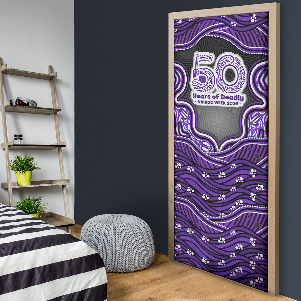 Hobart Hurricanes NAIDOC Week 2026 Door Cover Aboriginal Indigenous - 50 Years of Deadly