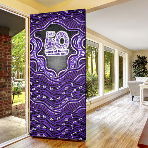 Hobart Hurricanes NAIDOC Week 2026 Door Cover Aboriginal Indigenous - 50 Years of Deadly