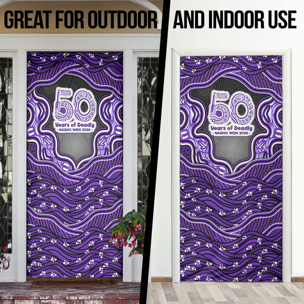 Hobart Hurricanes NAIDOC Week 2026 Door Cover Aboriginal Indigenous - 50 Years of Deadly