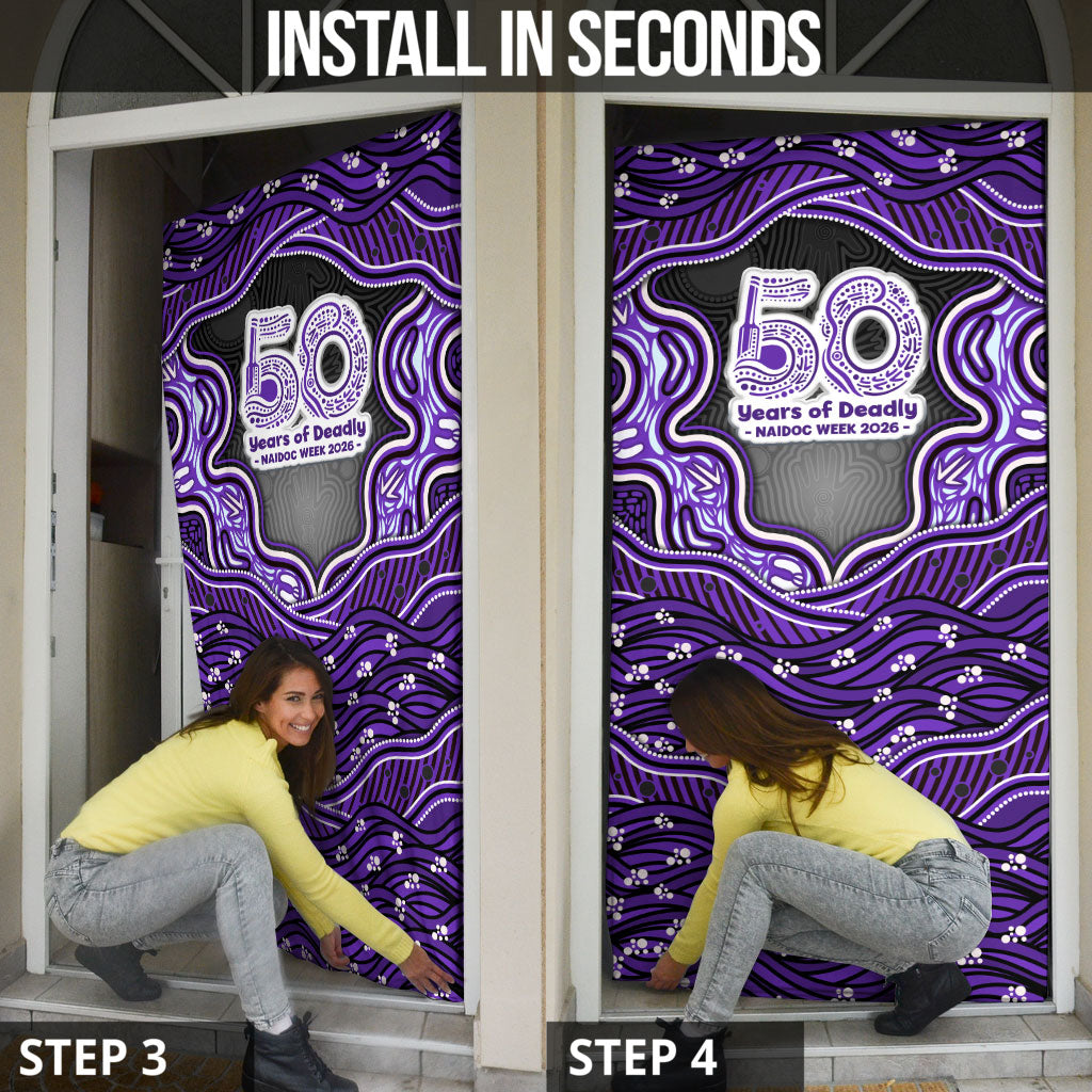 Hobart Hurricanes NAIDOC Week 2026 Door Cover Aboriginal Indigenous - 50 Years of Deadly