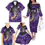 Hobart Hurricanes NAIDOC Week 2026 Family Matching Off The Shoulder Long Sleeve Dress and Hawaiian Shirt Aboriginal Indigenous - 50 Years of Deadly