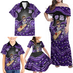 Hobart Hurricanes NAIDOC Week 2026 Family Matching Off Shoulder Maxi Dress and Hawaiian Shirt Aboriginal Indigenous - 50 Years of Deadly