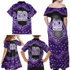 Hobart Hurricanes NAIDOC Week 2026 Family Matching Off Shoulder Maxi Dress and Hawaiian Shirt Aboriginal Indigenous - 50 Years of Deadly