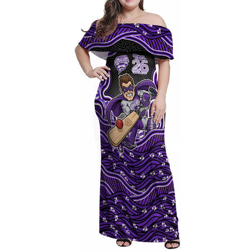 Hobart Hurricanes NAIDOC Week 2026 Family Matching Off Shoulder Maxi Dress and Hawaiian Shirt Aboriginal Indigenous - 50 Years of Deadly