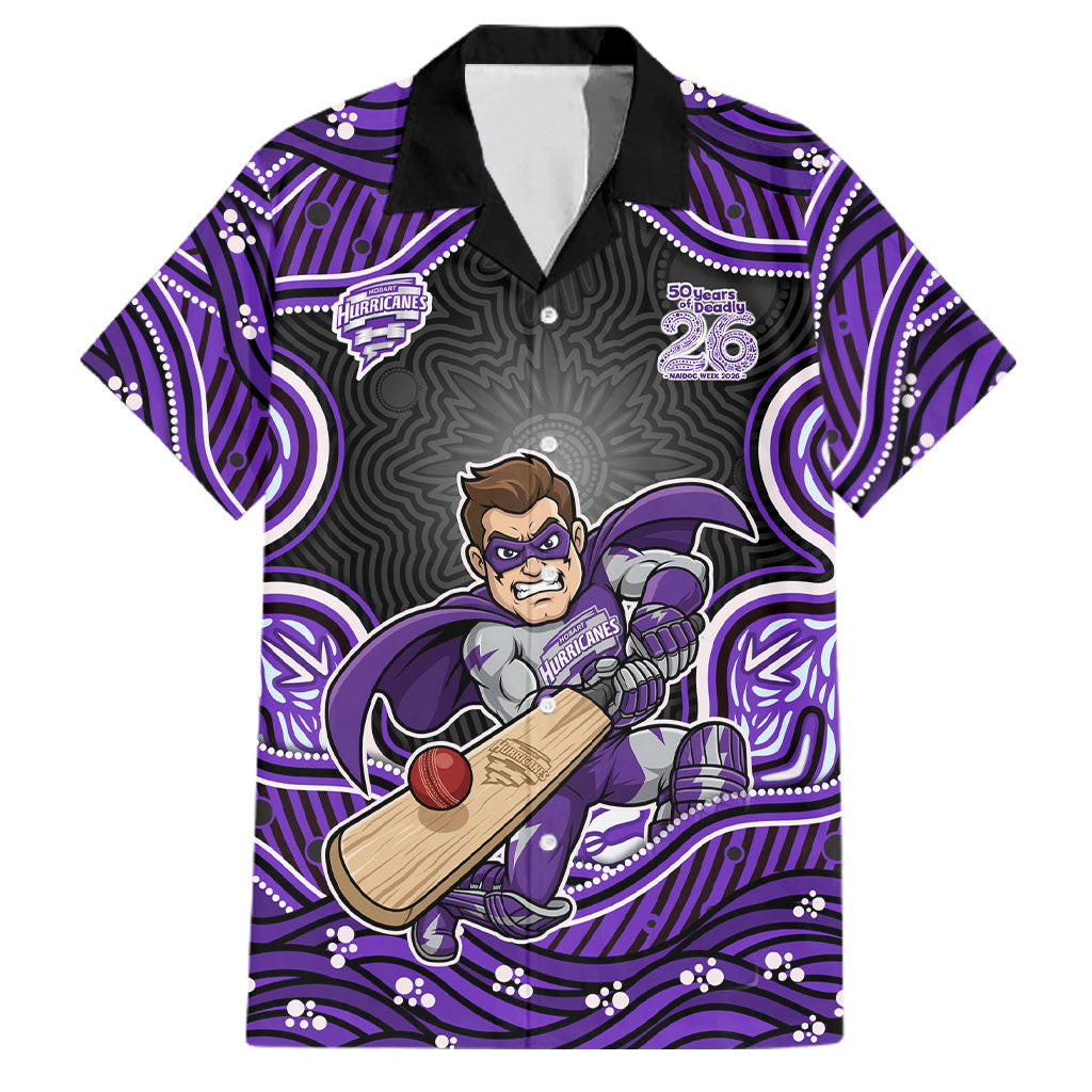 Hobart Hurricanes NAIDOC Week 2026 Family Matching Off Shoulder Short Dress and Hawaiian Shirt Aboriginal Indigenous - 50 Years of Deadly
