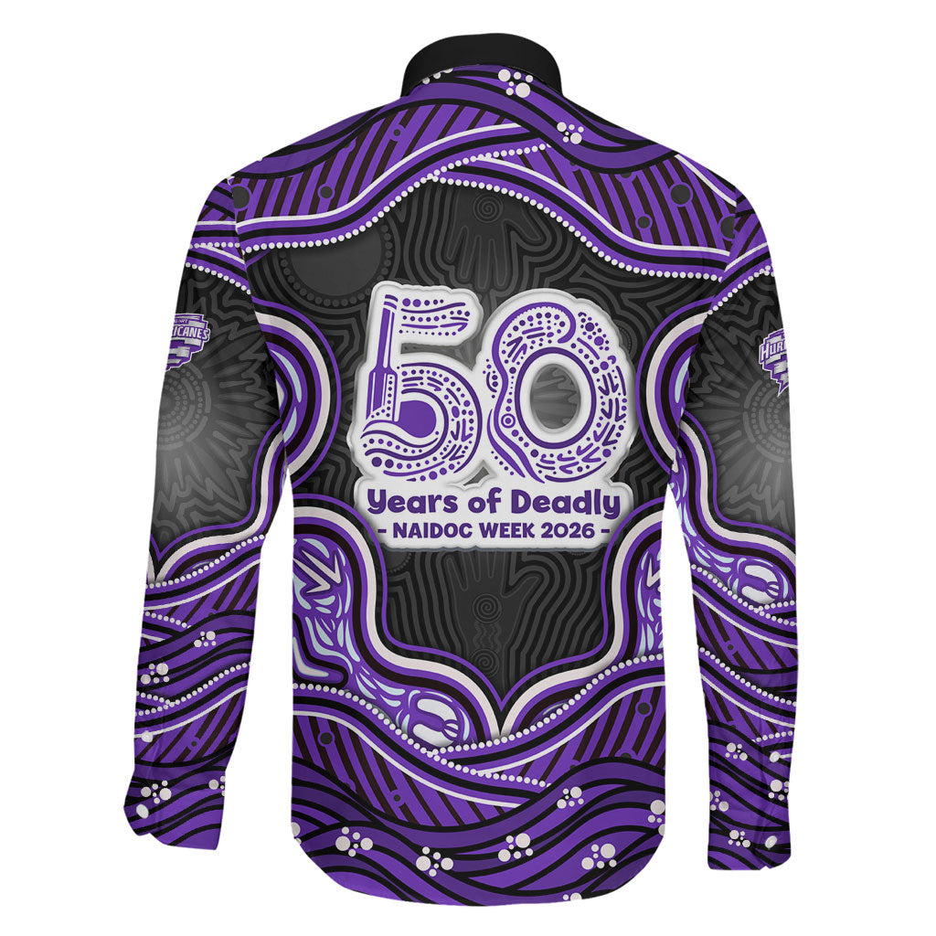 Hobart Hurricanes NAIDOC Week 2026 Family Matching Short Sleeve Bodycon Dress and Hawaiian Shirt Aboriginal Indigenous - 50 Years of Deadly