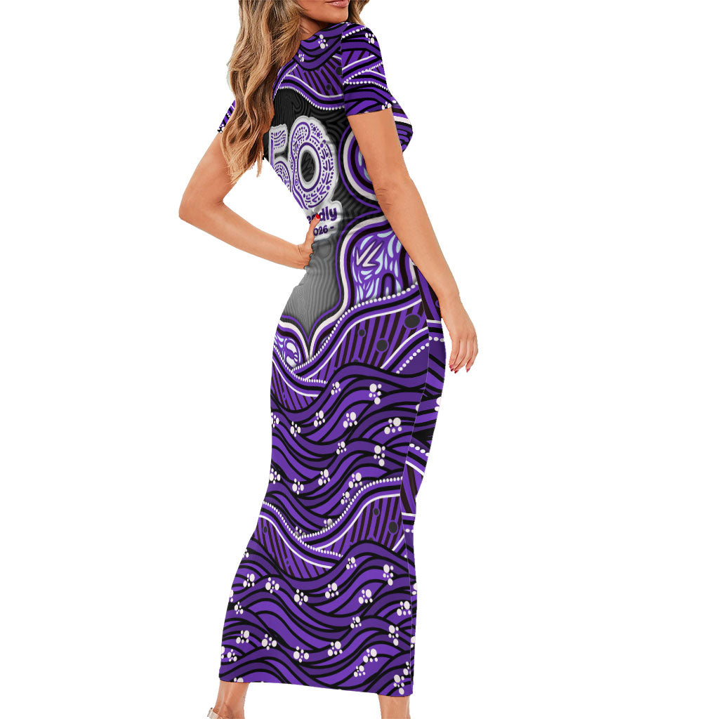 Hobart Hurricanes NAIDOC Week 2026 Family Matching Short Sleeve Bodycon Dress and Hawaiian Shirt Aboriginal Indigenous - 50 Years of Deadly