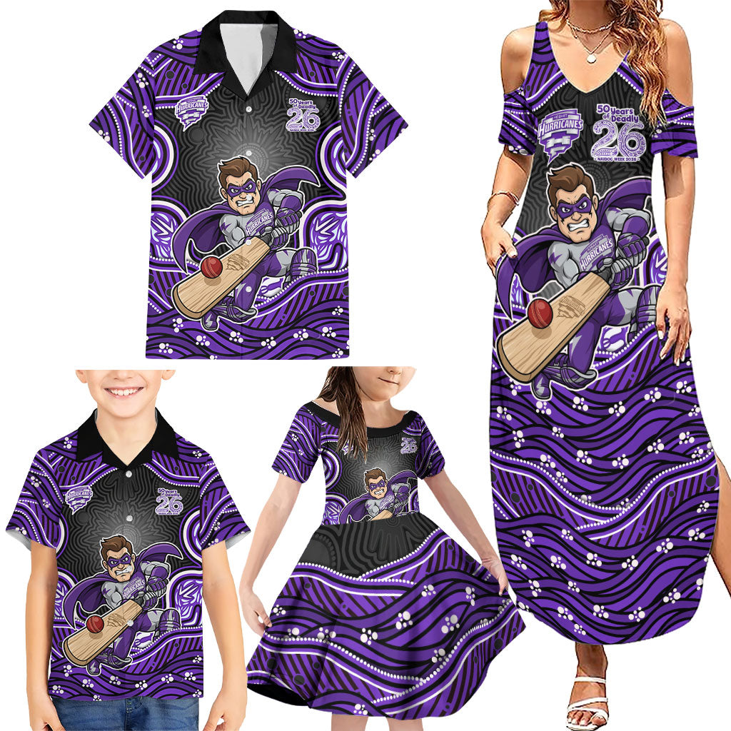Hobart Hurricanes NAIDOC Week 2026 Family Matching Summer Maxi Dress and Hawaiian Shirt Aboriginal Indigenous - 50 Years of Deadly