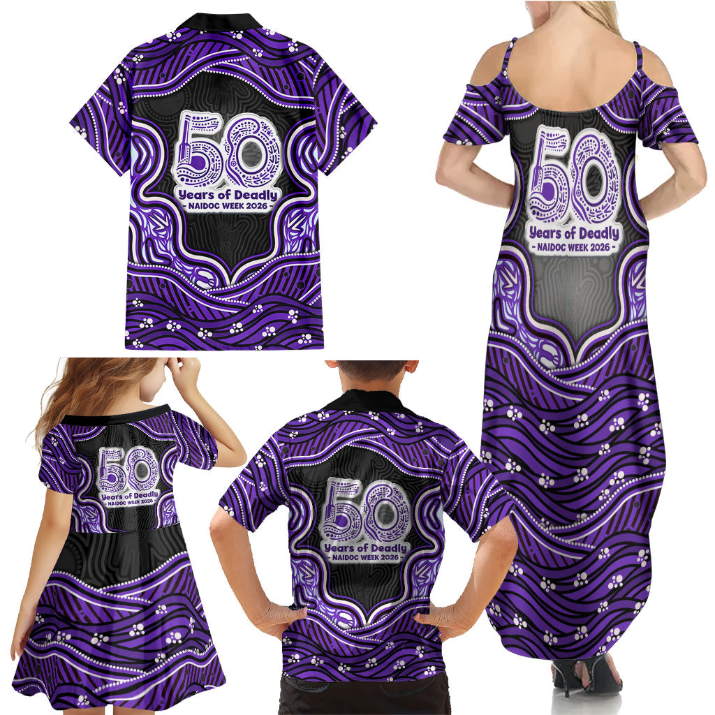 Hobart Hurricanes NAIDOC Week 2026 Family Matching Summer Maxi Dress and Hawaiian Shirt Aboriginal Indigenous - 50 Years of Deadly