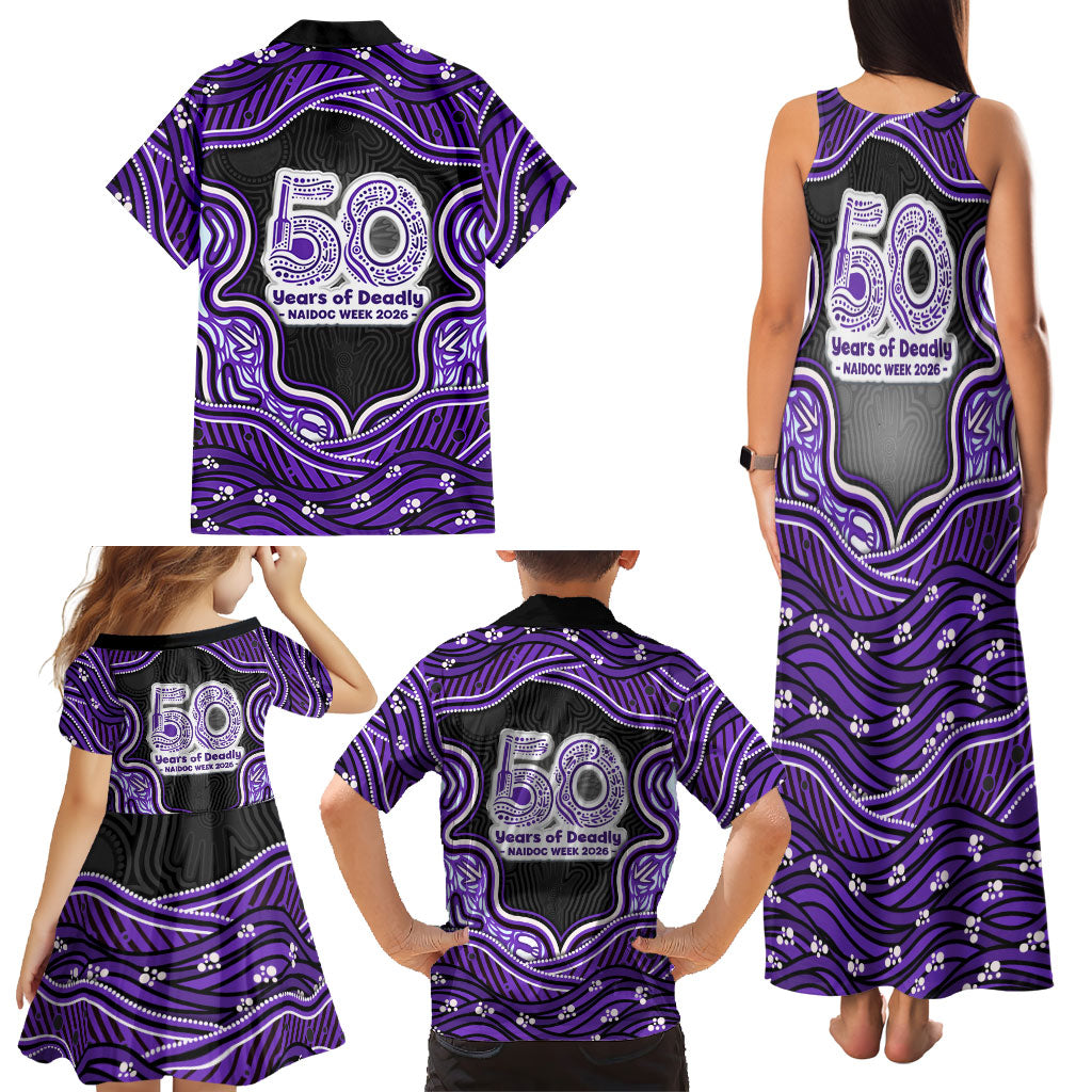 Hobart Hurricanes NAIDOC Week 2026 Family Matching Tank Maxi Dress and Hawaiian Shirt Aboriginal Indigenous - 50 Years of Deadly