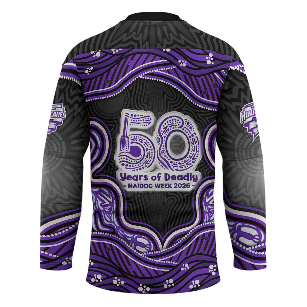 Hobart Hurricanes NAIDOC Week 2026 Hockey Jersey Aboriginal Indigenous - 50 Years of Deadly