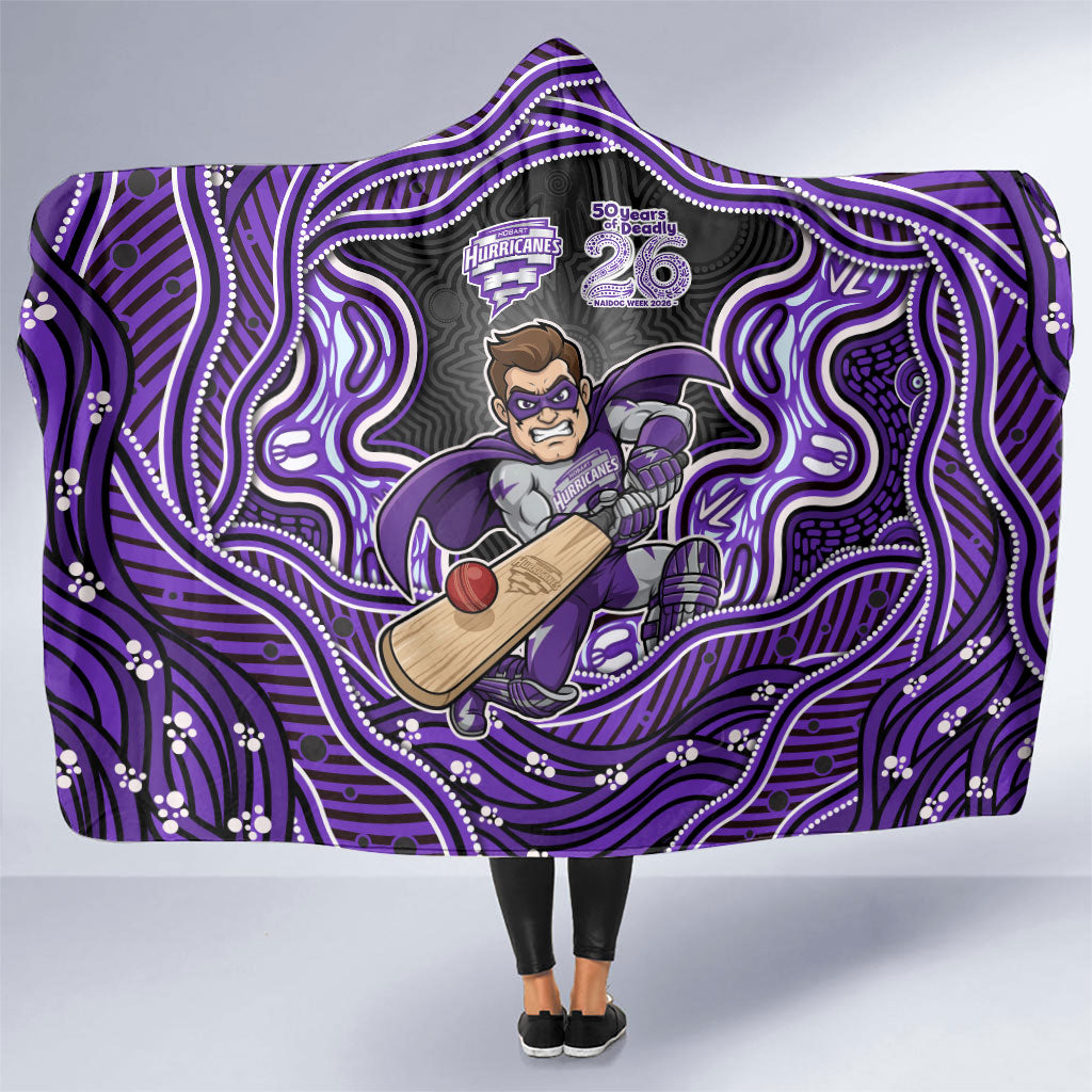 Hobart Hurricanes NAIDOC Week 2026 Hooded Blanket Aboriginal Indigenous - 50 Years of Deadly