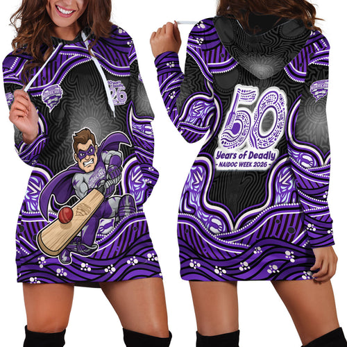 Hobart Hurricanes NAIDOC Week 2026 Hoodie Dress Aboriginal Indigenous - 50 Years of Deadly