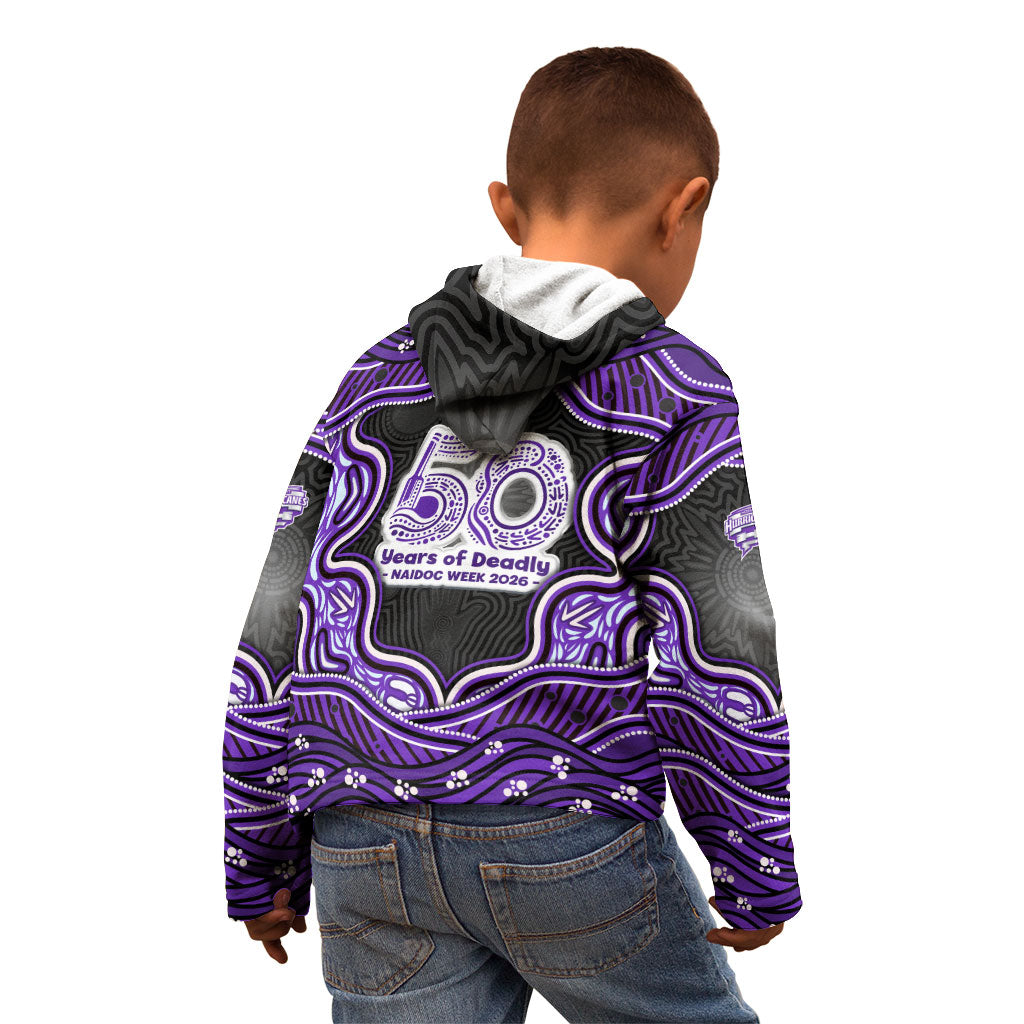 Hobart Hurricanes NAIDOC Week 2026 Kid Hoodie Aboriginal Indigenous - 50 Years of Deadly