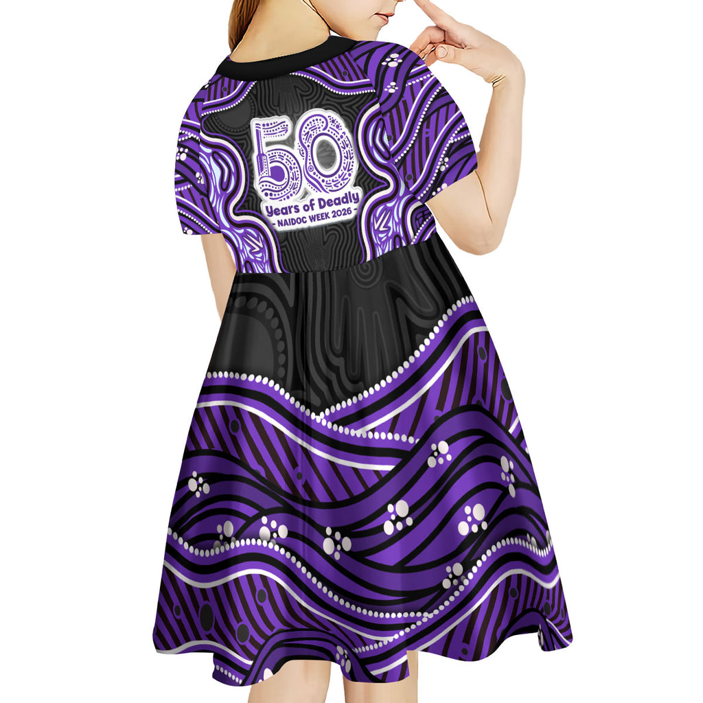 Hobart Hurricanes NAIDOC Week 2026 Kid Short Sleeve Dress Aboriginal Indigenous - 50 Years of Deadly