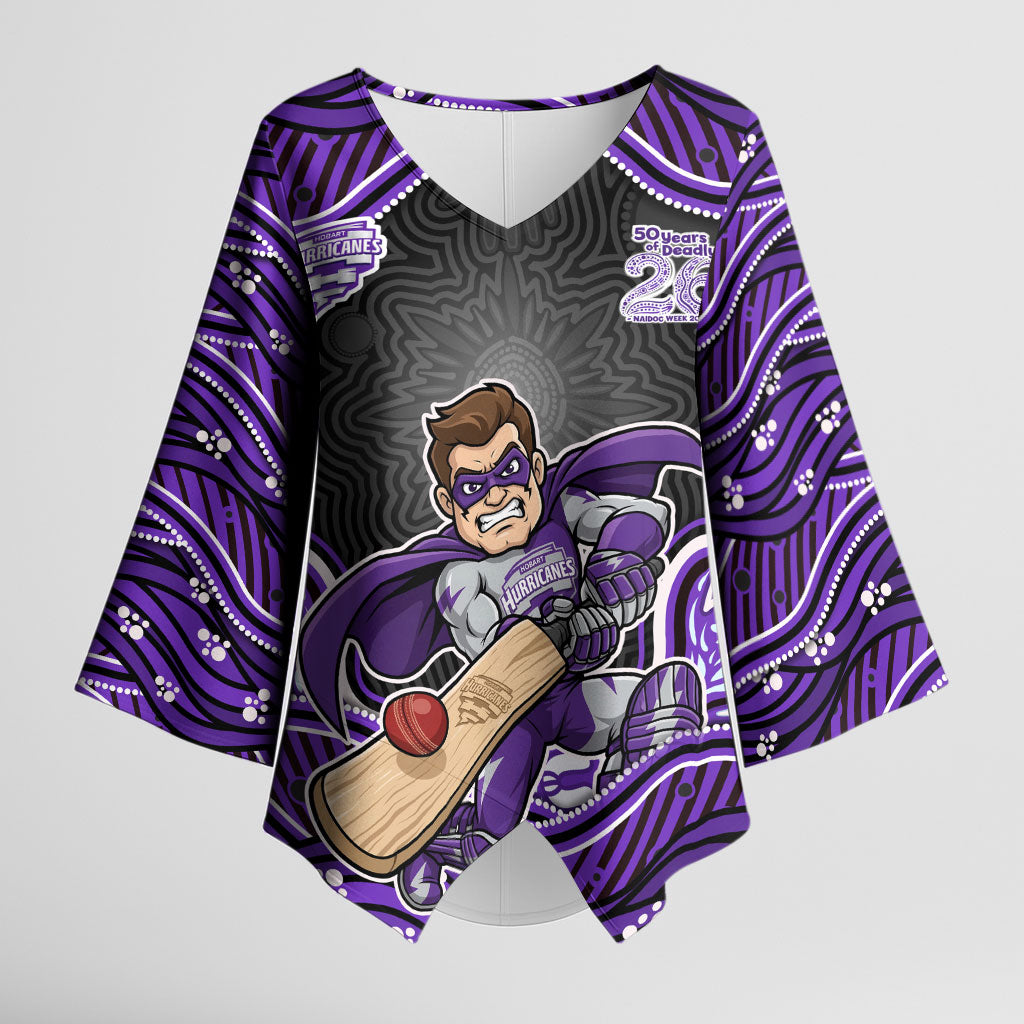 Hobart Hurricanes NAIDOC Week 2026 Kimono Sleeve Blouse Aboriginal Indigenous - 50 Years of Deadly