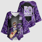 Hobart Hurricanes NAIDOC Week 2026 Kimono Sleeve Blouse Aboriginal Indigenous - 50 Years of Deadly