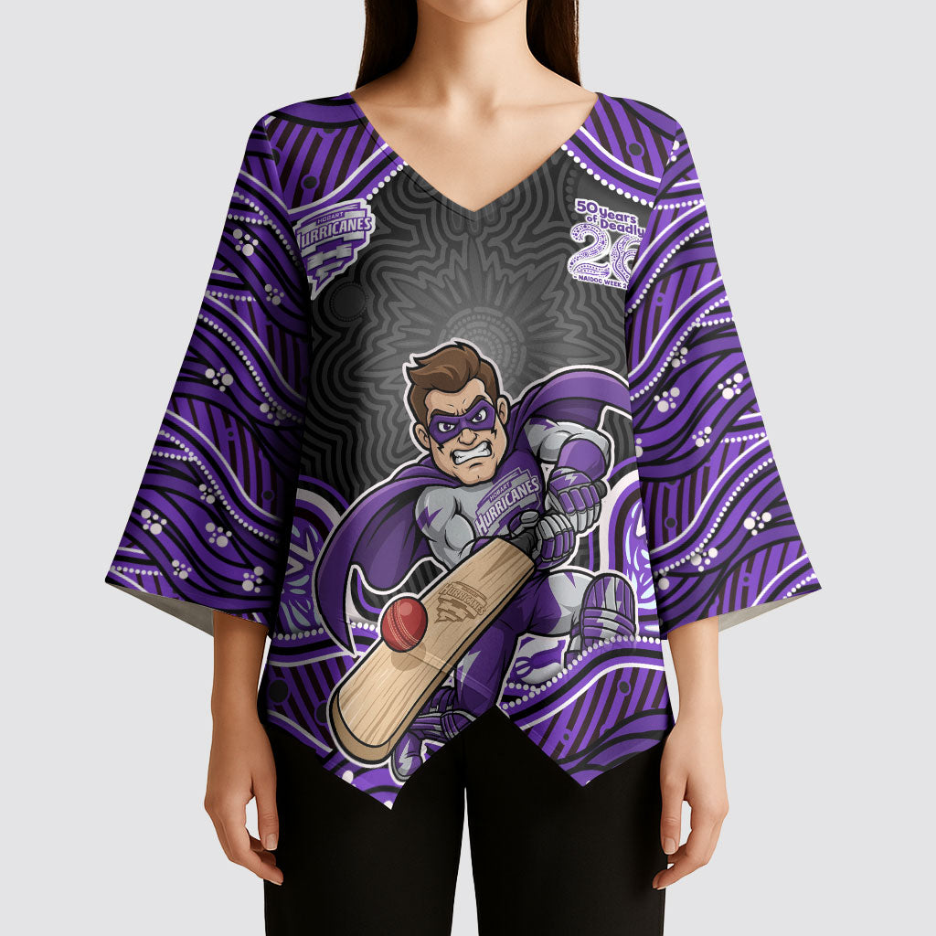 Hobart Hurricanes NAIDOC Week 2026 Kimono Sleeve Blouse Aboriginal Indigenous - 50 Years of Deadly