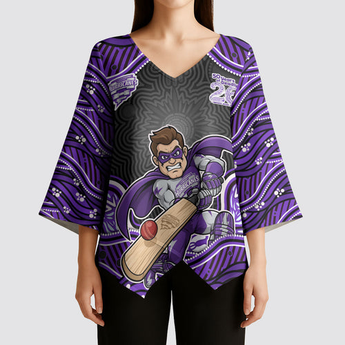Hobart Hurricanes NAIDOC Week 2026 Kimono Sleeve Blouse Aboriginal Indigenous - 50 Years of Deadly