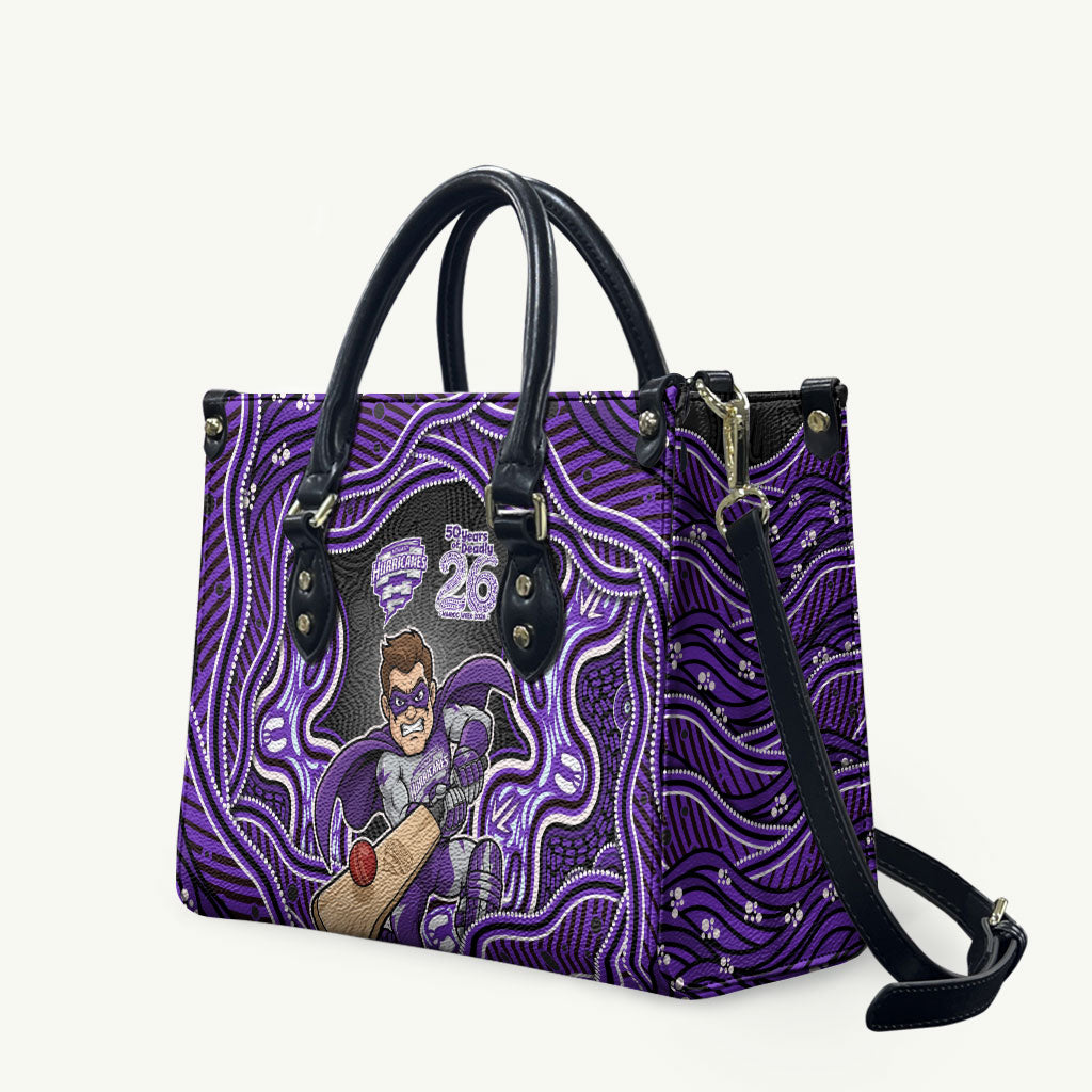 Hobart Hurricanes NAIDOC Week 2026 Leather Bag Aboriginal Indigenous - 50 Years of Deadly