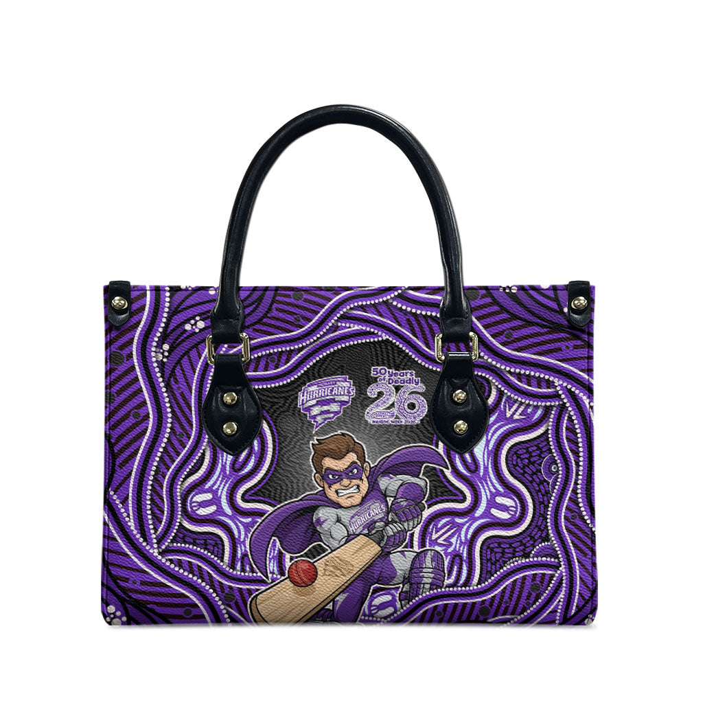 Hobart Hurricanes NAIDOC Week 2026 Leather Bag Aboriginal Indigenous - 50 Years of Deadly
