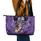 Hobart Hurricanes NAIDOC Week 2026 Leather Tote Bag Aboriginal Indigenous - 50 Years of Deadly