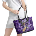 Hobart Hurricanes NAIDOC Week 2026 Leather Tote Bag Aboriginal Indigenous - 50 Years of Deadly